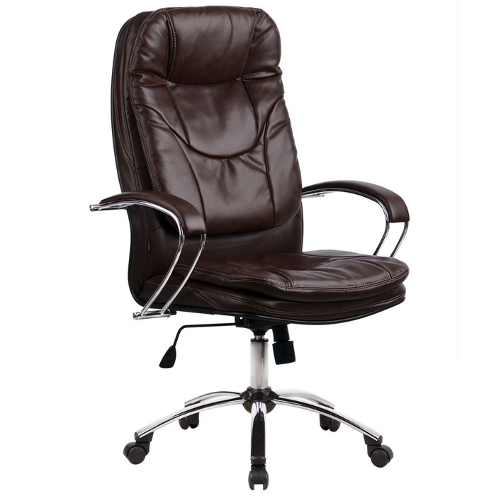 Кресло LK-11Ch, кожа, коричневое