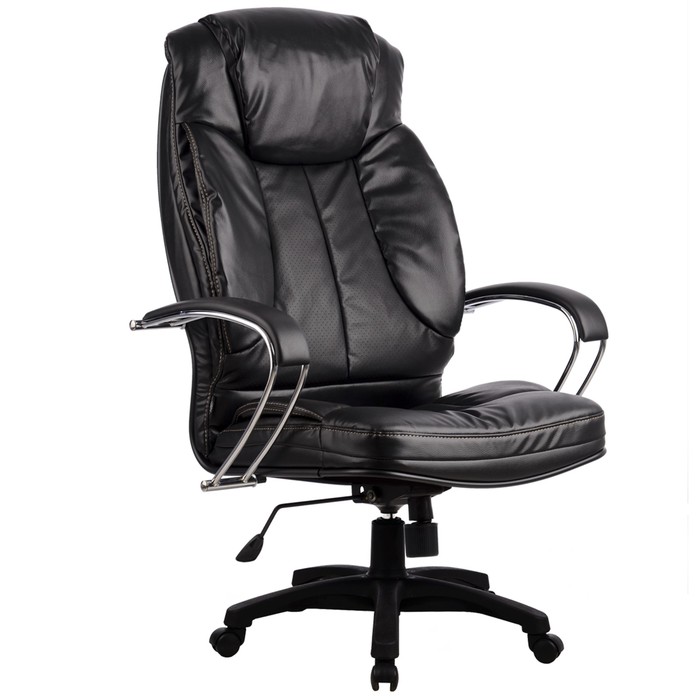 Кресло LK-12Pl, экокожа, чёрное