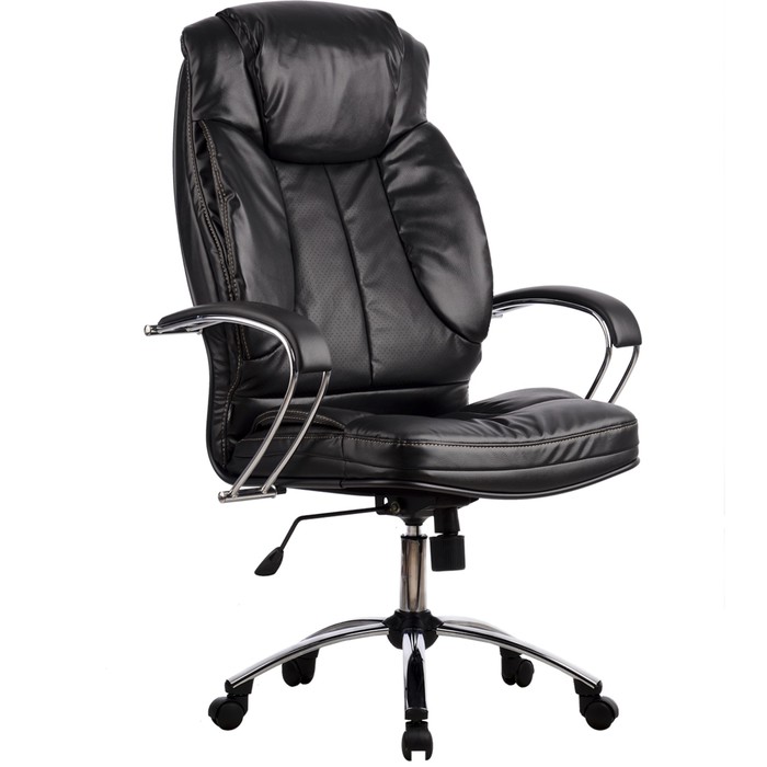 Кресло LK-12 CH, экокожа, чёрное