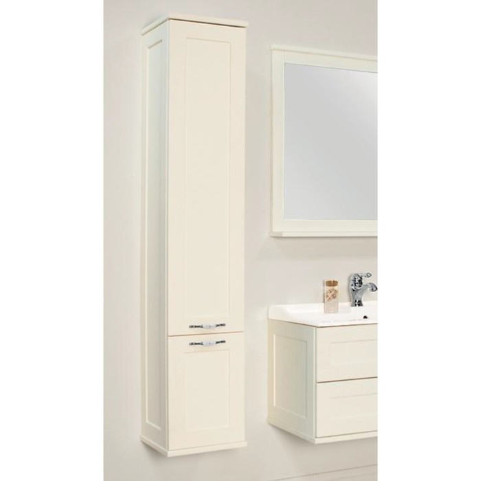 Шкаф-Колонна Акватон Леон (Дуб Белый) с б/к (1A186503LBPS0)