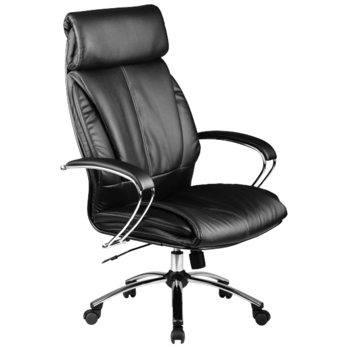 Кресло LK-13 CН, кожа, чёрное