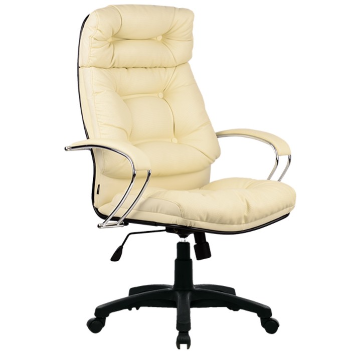 Кресло LK-14 PL, кожа, бежевое