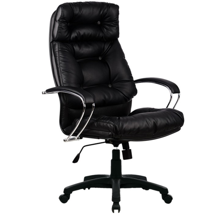 Кресло LK-14 PL, кожа, чёрное