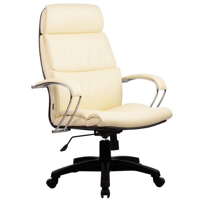 Кресло LK-15 PL, кожа, бежевое