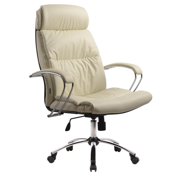 Кресло LK-15 CH, экокожа, бежевое