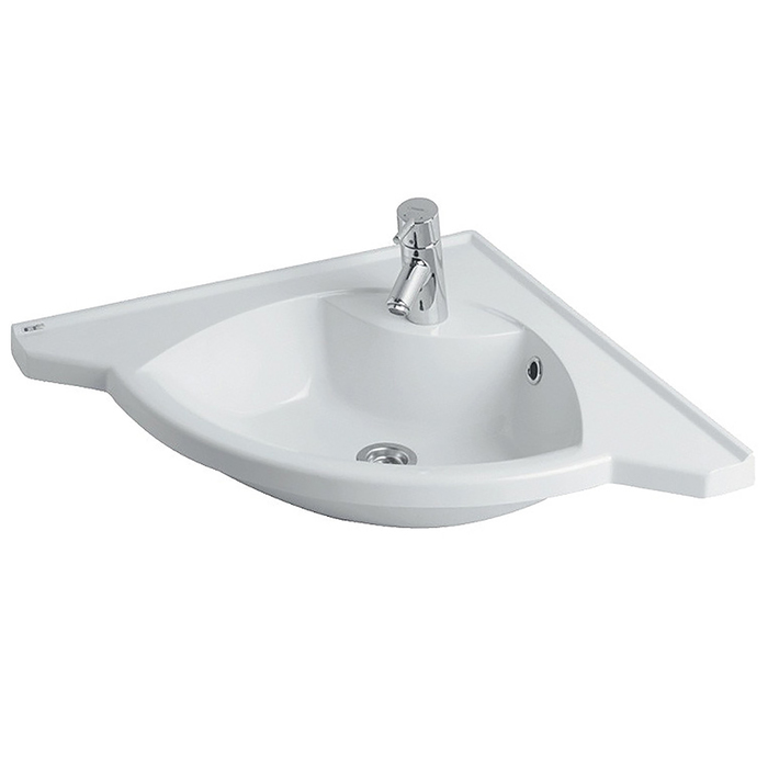 Раковина Акватон СЕРГЕЙ, ширина 62 см, цвет белый