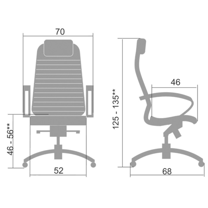 Кресло Samurai K-1.02, чёрный аллигатор