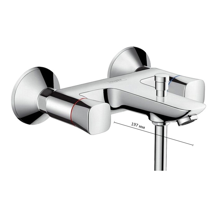 

Смеситель для ванны Hansgrohe Logis 71243000, двухвентильный