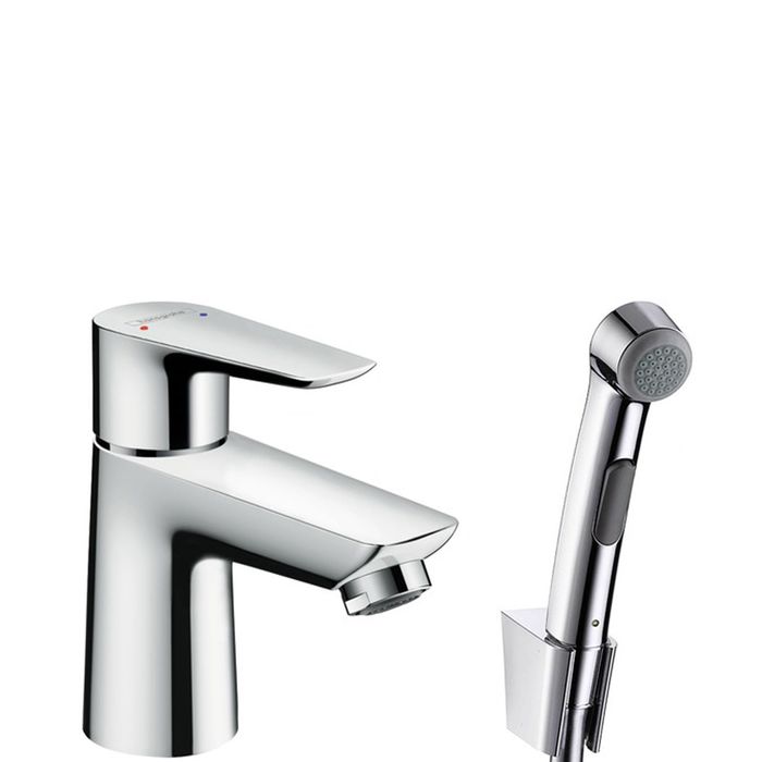 Смеситель для раковины Hansgrohe Talis E 71729000, 80 мм, с гигиеническим душем