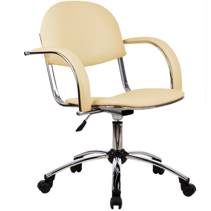 Кресло МС-70 CH, кожа, бежевое