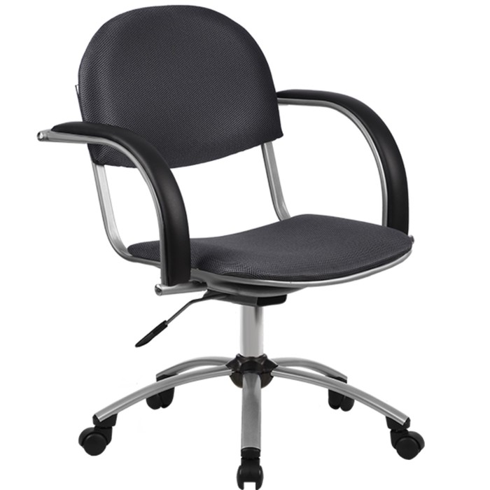 Кресло МА-70 Al, ткань-сетка, тёмно-серое