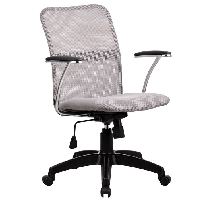 Кресло FK-8 PL, ткань-сетка, светло-серое