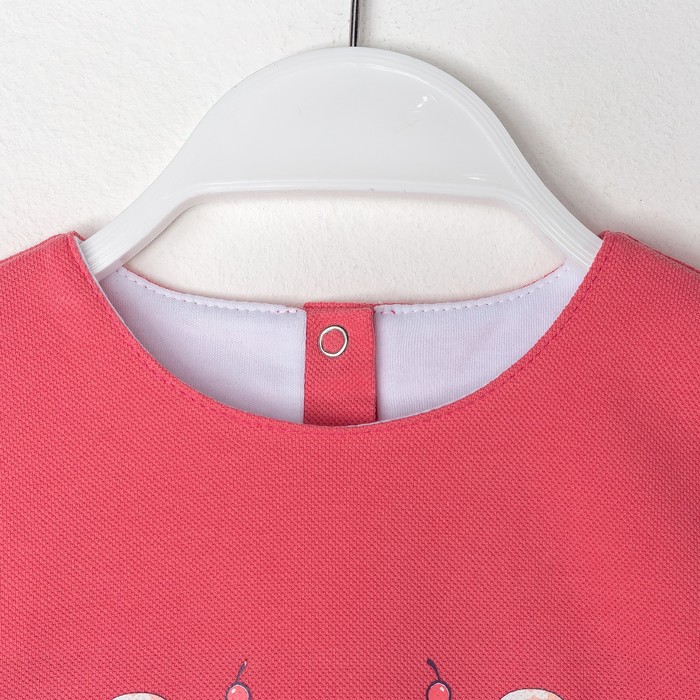 Комплект для девочки(жакет,платье,повязка), рост 92, цвет бежевый/каралловый КЛ-25_М