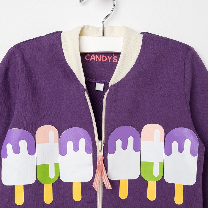 Костюм для девочки(толстовка,брюки), рост 92, цвет слива КЛ-26_М