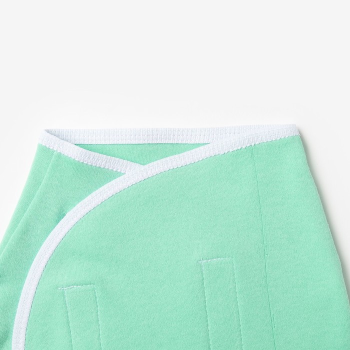 Пеленка-кокон на липучках, рост 50-62 см, цвет салатовый 1173