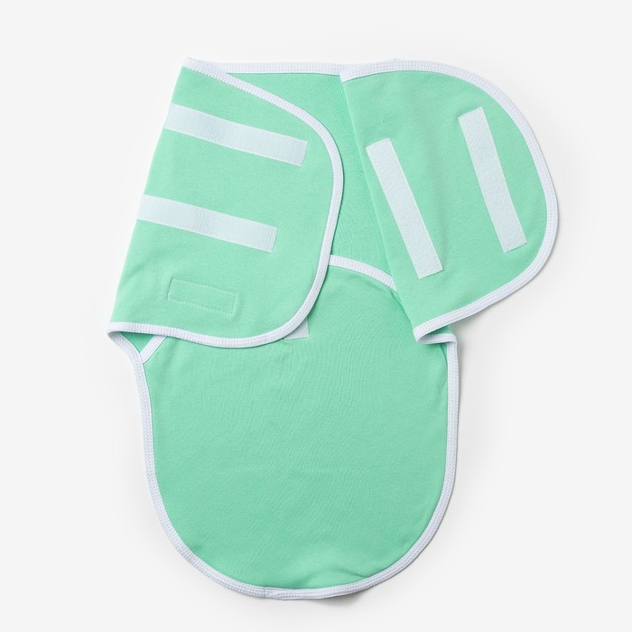 Пеленка-кокон на липучках, рост 50-62 см, цвет салатовый 1173