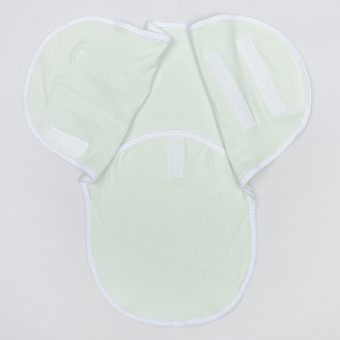 Пеленка-кокон на липучках, рост 50-62 см, цвет салатовый 1173