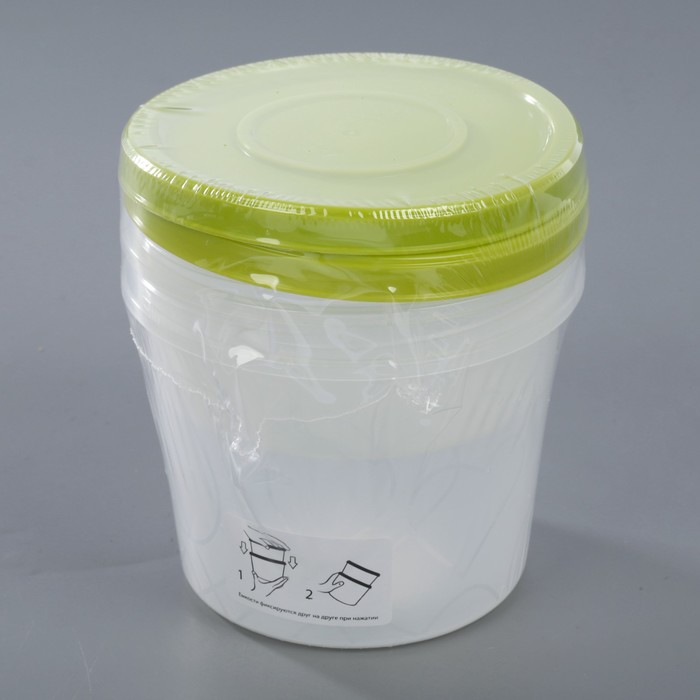 Комплект емкостей для продуктов с завинчивающейся крышкой , 2 шт: 400 мл, 700 мл