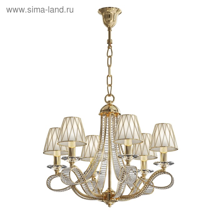 

Люстра RICCIO 6х40Вт E14 золото 65x180см