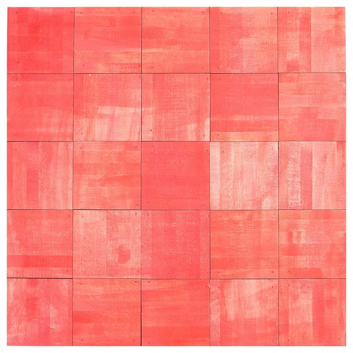 Фотофон из натурального дерева "Красный", 50х50см