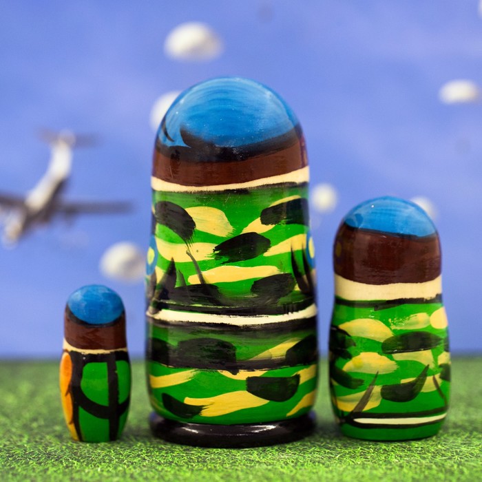 Матрешка 3 кукольная "ВДВ" 11 см