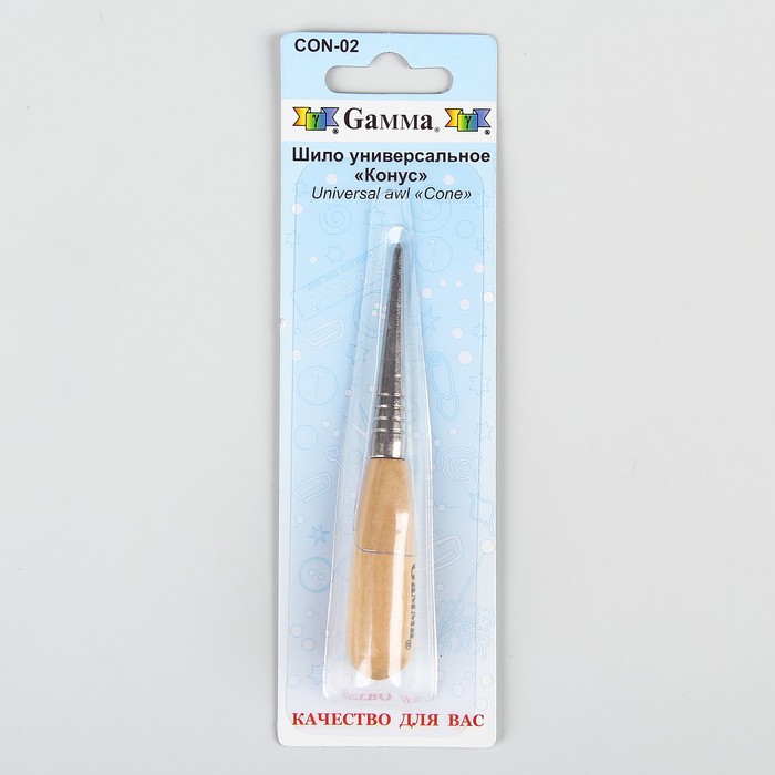 Шило швейное "Конус", универсальное, деревянная ручка, d=0,5мм