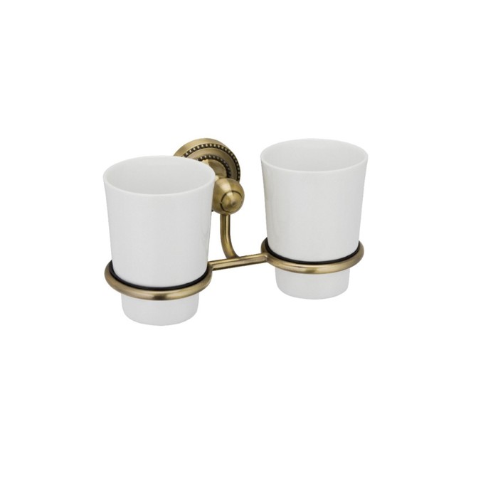 Подстаканник двойной Fixsen FX-61107, бронза