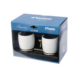 

Подстаканник Fixsen FX-78507G, двойной, золото/белый