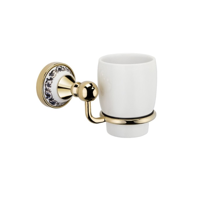 Подстаканник одинарный Fixsen FX-78506G, золото/белый