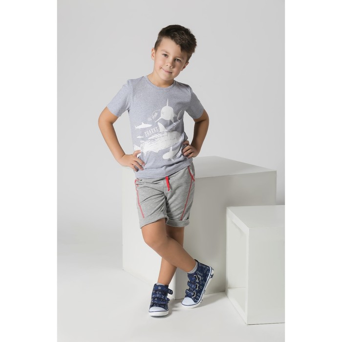 Шорты, серые, р-р 34 (122-128см) 7-8л 100% хл