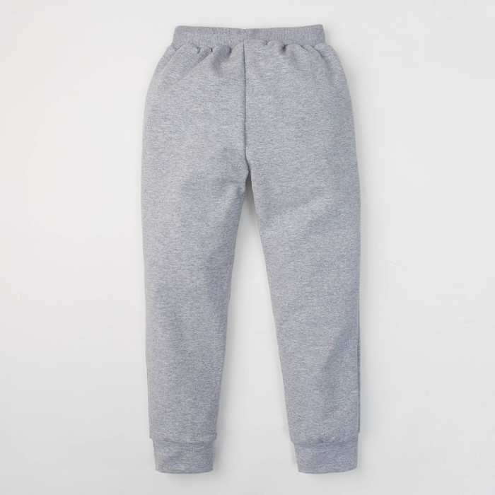 Брюки, меланж, р-р 32 (110-116см) 5-6л 80 % хл., 20 % п/э