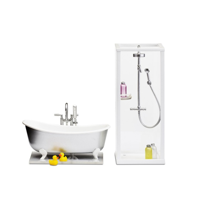 Набор мебели для кукол "Ванная и душевая"