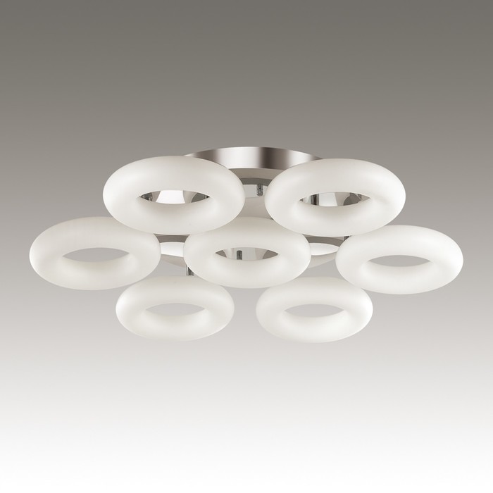 Люстра REGGIO 1x91Вт LED 4000K хром, белый 85x85x14см