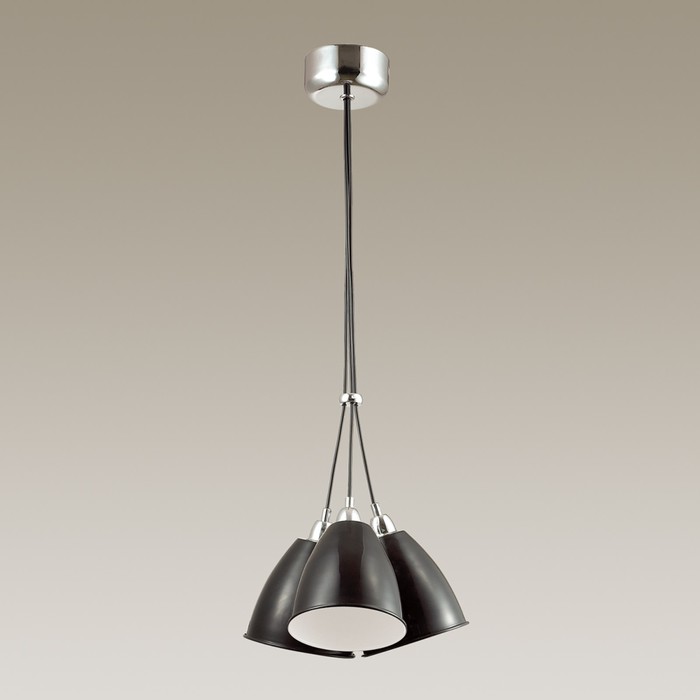 Светильник TRINA 3x60Вт E27 хром, черный 36x36x120см