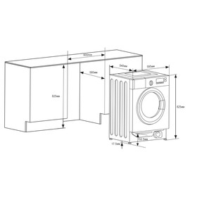 

Стиральная машина Midea WMB8141, класс А, до 8 кг, 1400 об/мин, белая