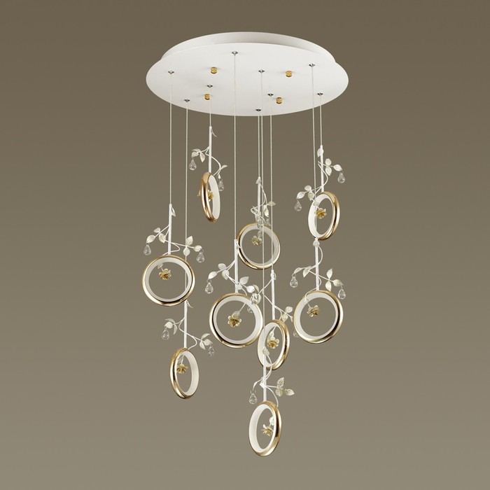 Светильник FIUGGI 1x54Вт LED 4000K  белый, хром, золото 48x48x120см