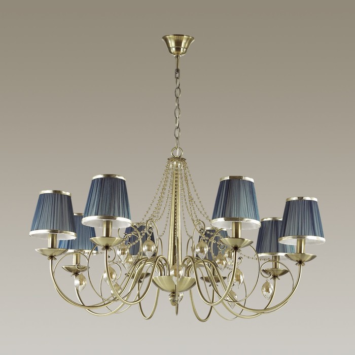 Люстра NIAGARA 8x40Вт E14 бронза 92,5x92,5x120,8см