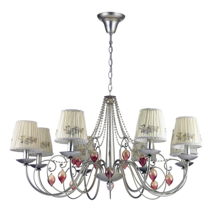 Люстра ADRIANA 8x40Вт E14 серебро 92,5x92,5x119,6см