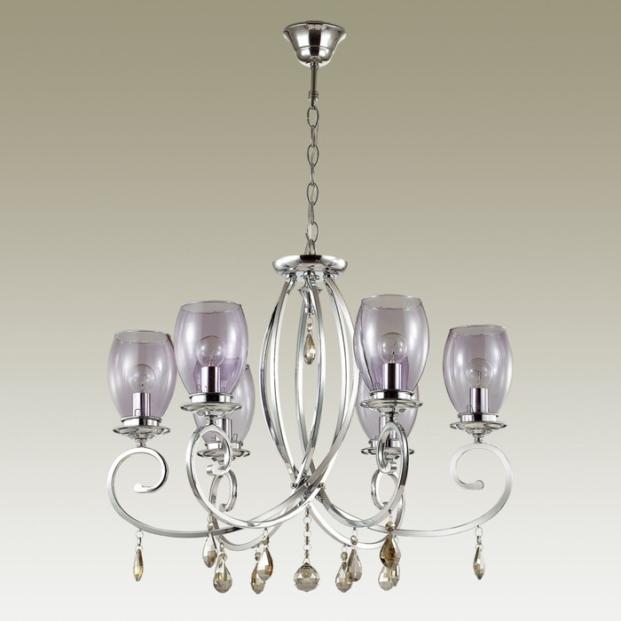 Люстра MAGENTA 6x40Вт E14 хром 61,8x61,8x125,3см