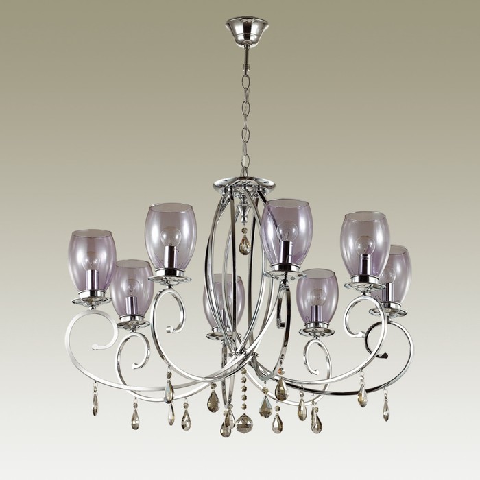 Люстра MAGENTA 8x40Вт E14 хром 79,3x79,3x128,7см