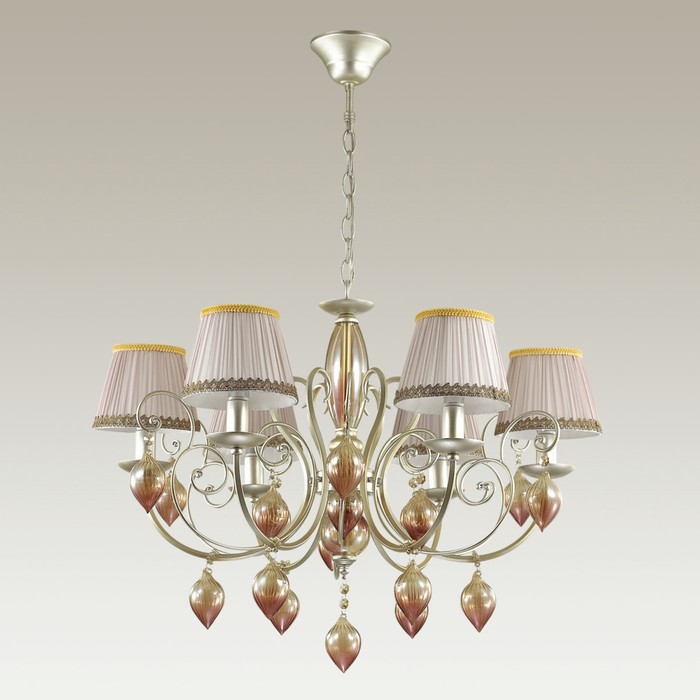 Люстра PERSIA 6x40Вт E14 серебро 71,4x71,4x124см