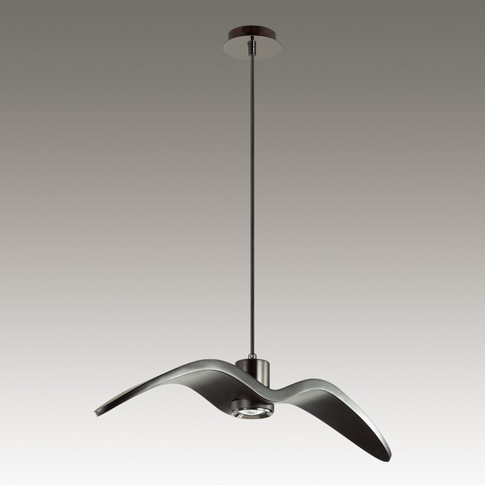 Светильник VOLO 1x50Вт GU10 хром, черный 60x12x168,5см