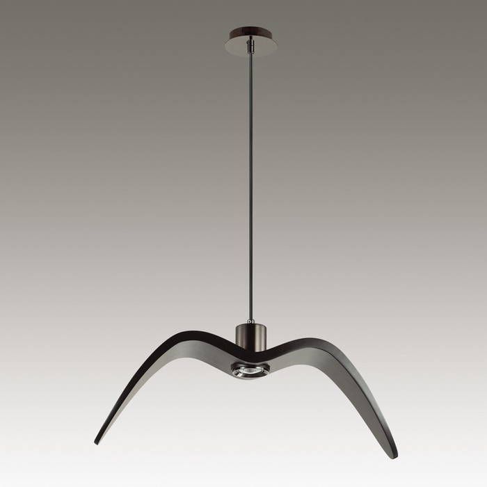 Светильник VOLO 1x50Вт GU10 хром, черный 55x12x176,5см