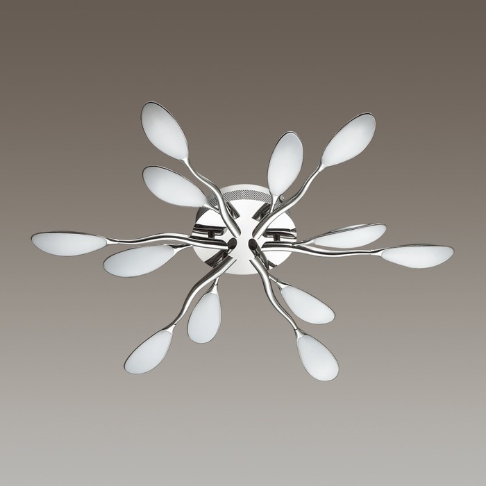 Люстра SCOPPA 1x50Вт LED 3200K хром, белый 80x80x11см