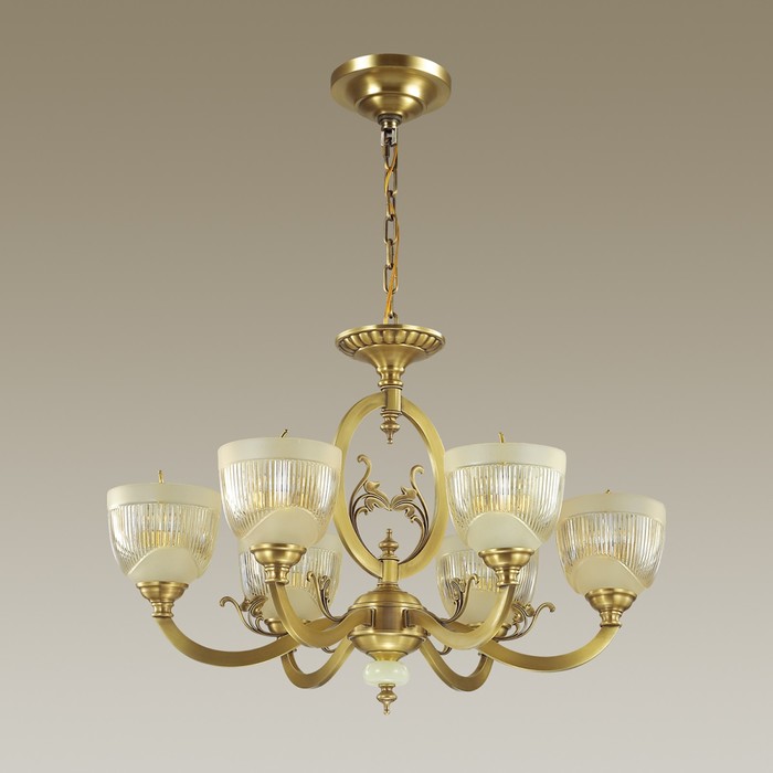 Люстра PIEMONT 6x40Вт E14 бронза 73x73x144см