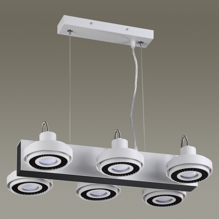 Светильник SATELIUM 6x50Вт GU10 черный 29,2x47,6x120см