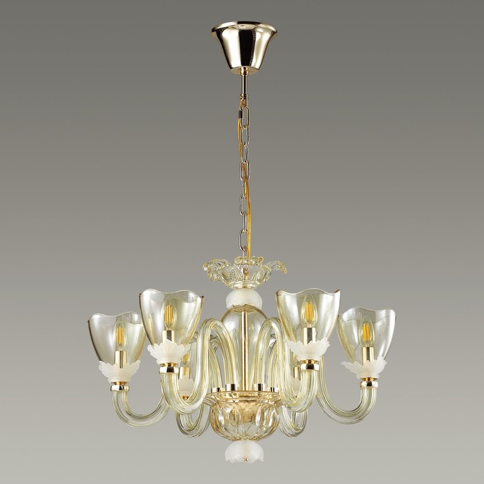 Люстра FLORIANA 6x40Вт E14 золото, шампань 64,8x64,8x141,2см