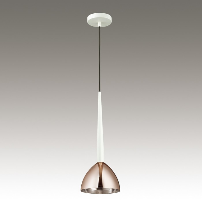 Светильник PAOLO 1x60Вт E27 белый, золото 17,5x17,5x120см