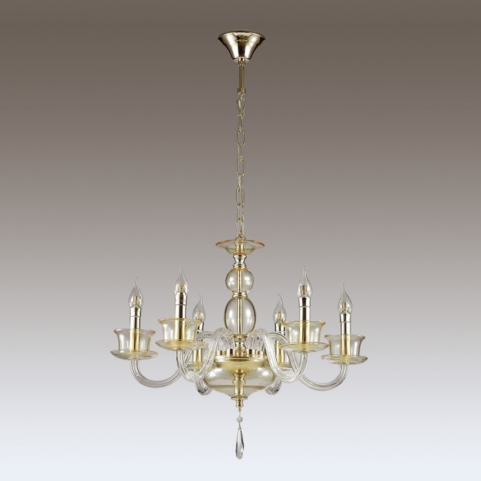 Люстра TINTA 6x40Вт E14 золото, шампань 60x60x149см