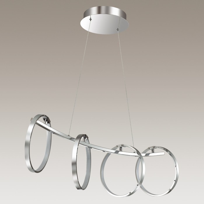 Светильник OLIMPO 1x34Вт LED 4000K  хром, белый 79x25x120см